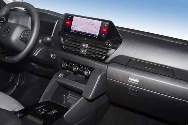 KUDA Telefonkonsole passend für Citroen C4 ab 2020 Leder schwarz