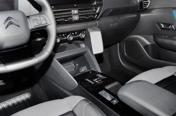 KUDA Telefonkonsole passend für Citroen C4 ab 2020 Leder schwarz