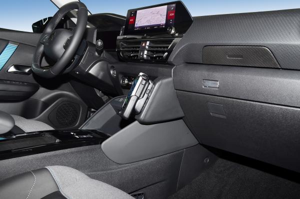 KUDA Telefonkonsole passend für Citroen C4 ab 2020 Leder schwarz