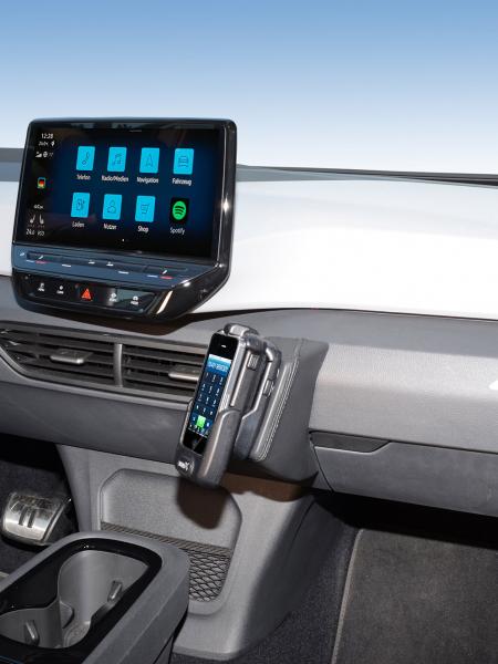 KUDA Telefonkonsole passend für VW ID.3 ab 2020 Leder schwarz