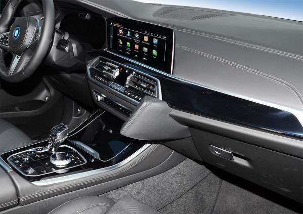 KUDA Telefonkonsole passend für BMW X5 (G05) ab 2018 / X6 (G06) ab 2019 Kunstleder schwarz
