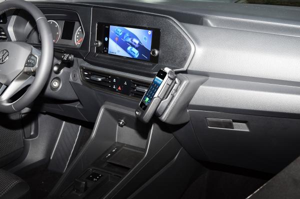 KUDA Telefonkonsole passend für VW Caddy ab 2020 Kunstleder schwarz