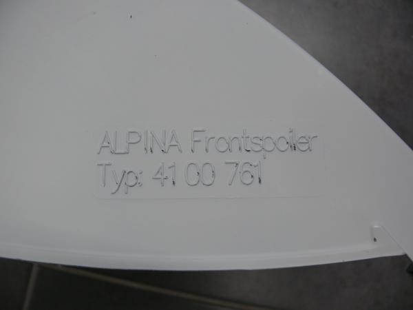 ALPINA Frontspoiler Typ 761 passend für BMW 6er E63/E64 Coupe/Cabrio bis 08/2007