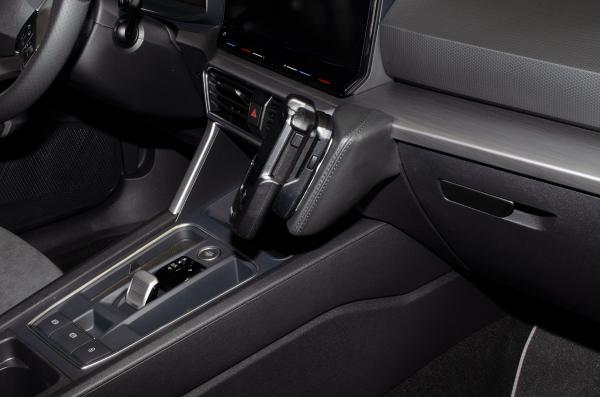 KUDA Telefonkonsole passend für Seat Leon IV (Typ KL) / Cupra Formentor Leder schwarz