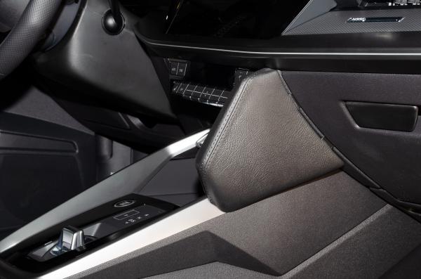 KUDA Telefonkonsole passend für Audi A3 ab 2020 (Typ 8Y) Leder schwarz