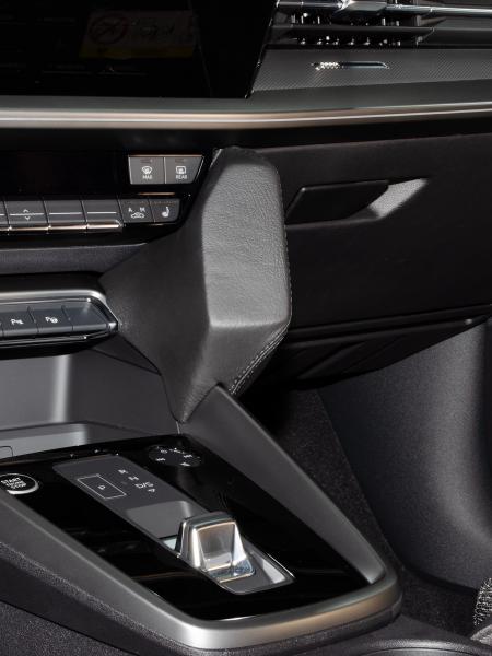KUDA Telefonkonsole passend für Audi A3 ab 2020 (Typ 8Y) Leder schwarz