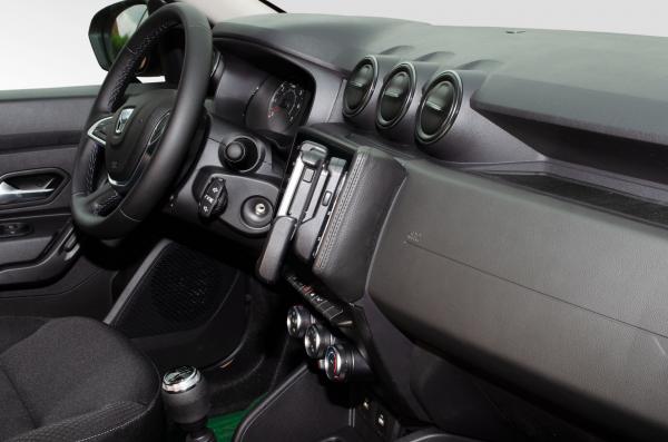 KUDA Telefonkonsole passend für Dacia Duster Facelift ab 2021 Leder schwarz