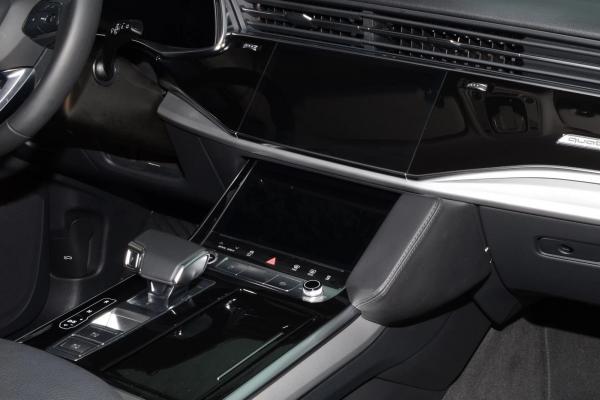 KUDA Telefonkonsole passend für Audi Q7 ab 2019 (Typ 4M)/ Q8 ab 2018 Leder schwarz