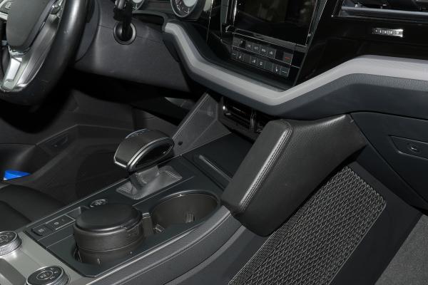 KUDA Telefonkonsole passend für VW Touareg III ab 07/2018 (Typ CR) Kunstleder schwarz