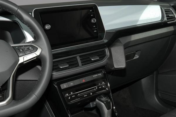 KUDA Telefonkonsole passend für VW T-Cross Facelift ab 02/2024 (C1) Kunstleder schwarz