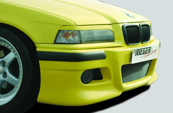 RIEGER Spoilerstoßstange (V2) inkl. 2 Rieger Lüftungsschächte passend für BMW 3er E36 alle