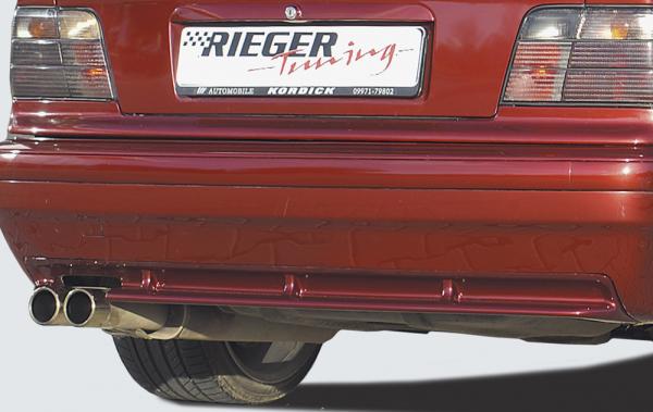 RIEGER Rear skirt insert fit for BMW 3er E36 all NOT Compact