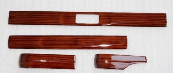 Edelholz 4tlg Armaturenbrett Zebrano passend für Mercedes W123 (ohne Schieberegler)