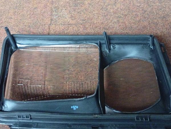 Scheinwerferglas schwarz LINKS passend für Mercedes W124 alle ab 7/93 (Haube neu)