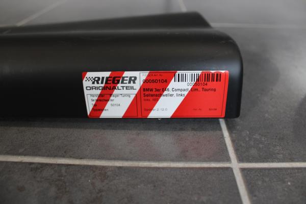 RIEGER Türschweller LINKS passend für BMW 3er E46 Limousine / Touring / Compact