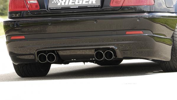 RIEGER Heckschürzenansatz passend für BMW 3er E46 Coupé / Cabrio