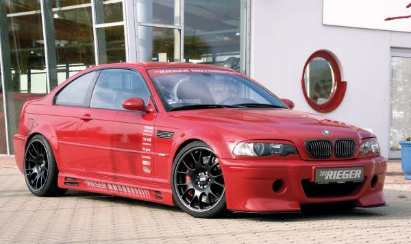 RIEGER Spoilerschwert CS-Look für Spoilerstoßstange 50238 / 50144 / 50244 passend für BMW 3er E46