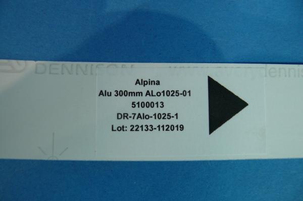Alpina Emblem foil silver 300mm