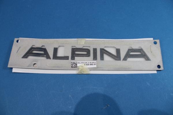 ALPINA Schriftzug hinten "ALPINA" flach SCHWARZ passend für alle BMWs