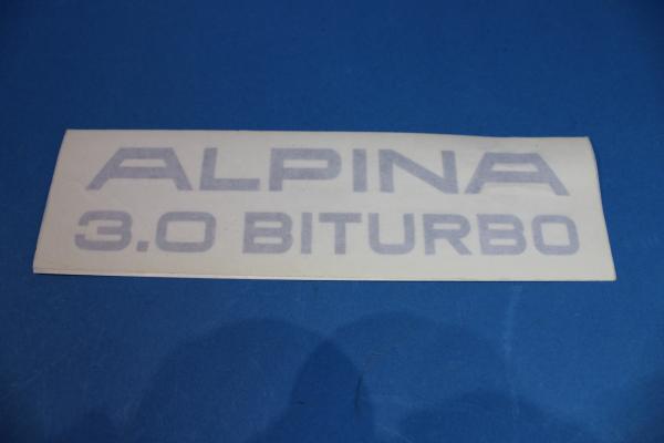 ALPINA Detail Engine cover "ALPINA 3,0 BITURBO" black