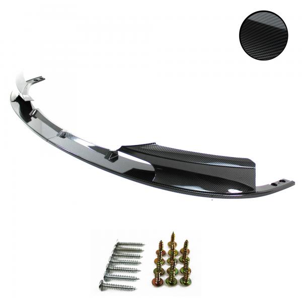 Spoilerlippe vorn Carbon Optik 2-teilig Sport Look passend für BMW 3er F30 / F31 (10/2011 - 2019)