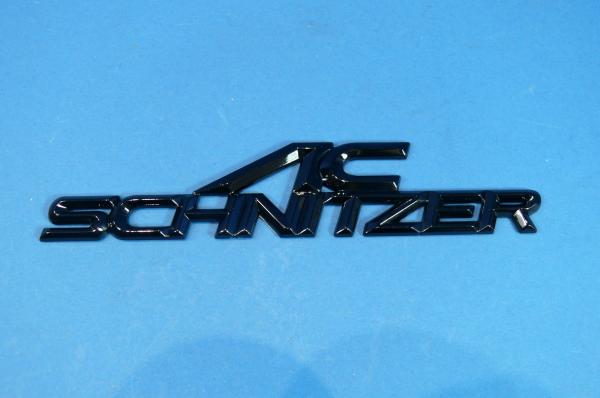 AC SCHNITZER Emblem SCHWARZ glänzend für die Heckklappe 160 x 32mm