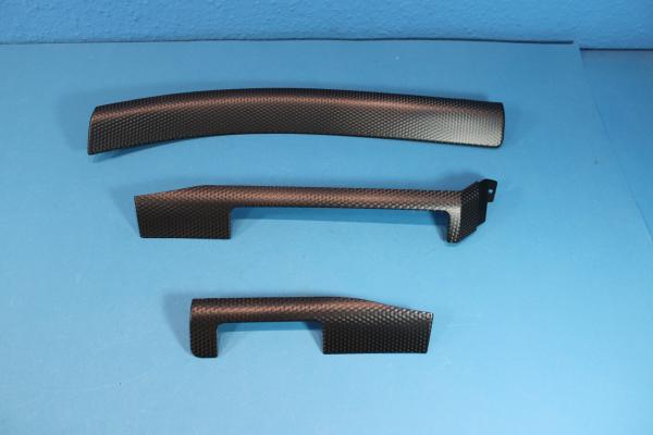Decor Strips "Alu black cube" Instr. Panel 3pcs BMW 3er E46 Sedan / Touring / Compact / Coupé / Convertible
