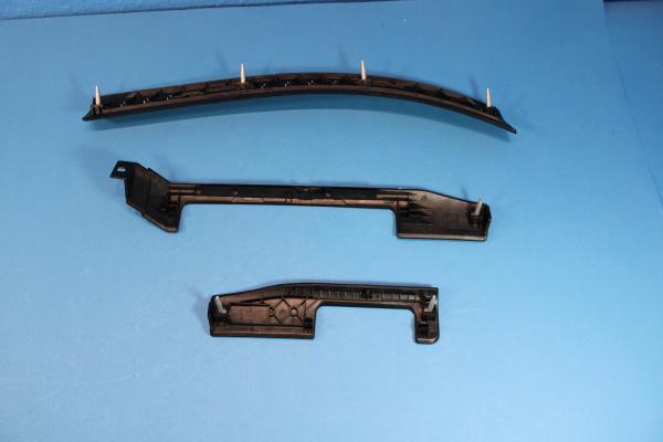 Decor Strips "Alu black cube" Instr. Panel 3pcs BMW 3er E46 Sedan / Touring / Compact / Coupé / Convertible