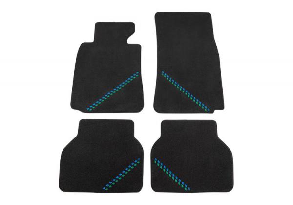 ALPINA Fussmatten Velours anthrazit passend für BMW 5er E39 Limousine / Touring bis 02/2000