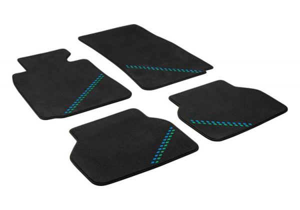 ALPINA Fussmatten Velours anthrazit passend für BMW 5er E39 Limousine / Touring bis 02/2000