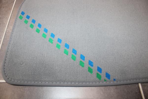 ALPINA floor mats GREY (RHD) fit for BMW 5er E39 Sedan / Touring