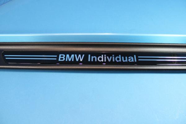 INDIVIDUAL Logo Door Sill Strip front left BMW 3er E46 Coupe / Convertible