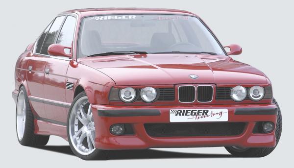 RIEGER Frontbumper Sport Look fit for BMW 5er E34 Sedan/Touring (WITH Foglightholder)