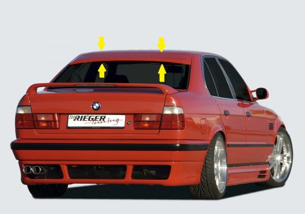 RIEGER Heckscheibenblende passend für BMW 5er E34 Limousine