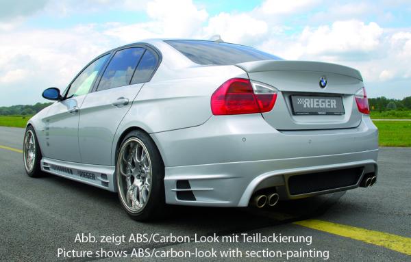 RIEGER Heckschürzeneinsatz passend für BMW 3er E90 / E91 Limousine / Touring