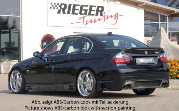 RIEGER Heckschürzeneinsatz passend für BMW 3er E90 / E91 Limousine / Touring