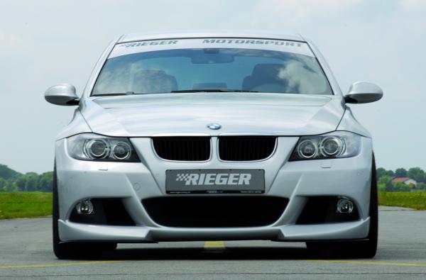 RIEGER Spoilerstoßstange passend für BMW 3er E90 Limousine / Touring (für Fzg. mit Scheinwerferreinigungsanlage und PDC)