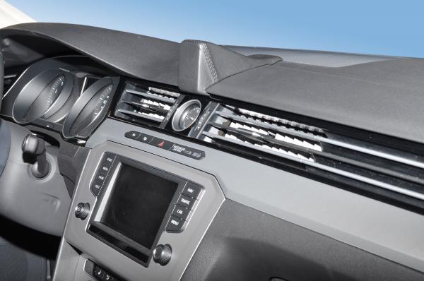 KUDA Navi Konsole passend für VW Passat ab 2014 (B8) / VW Arteon 2017- Leder schwarz