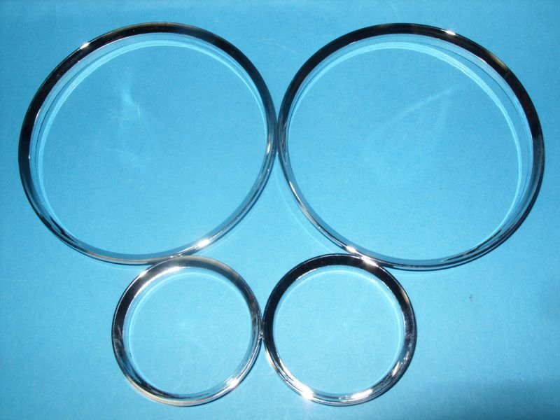 Chrom Tacho Ringe Tachoringe BMW 3er E30 zum CLIPSEN