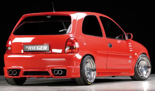 RIEGER Heckschürze passend für Opel Corsa B
