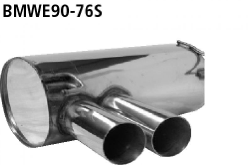 Bastuck Endschalldämpfer SLASH 2x 76mm BMW E90/E91/E92/E93