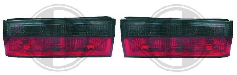 Rückleuchten KLEIN rot/schwarz passend für BMW E30 bis 8/87, Cabrio bis 10/90, M3