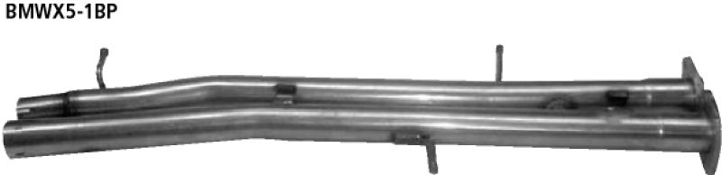 Tube replacing Front silencer BMW X5 6Cyl.