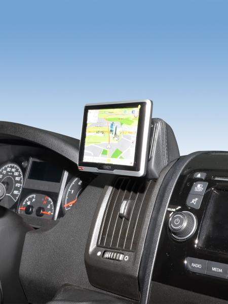 KUDA Navi Halterung passend für Citroen Jumper Euro6 ab 04/2006 Kunstleder schwarz