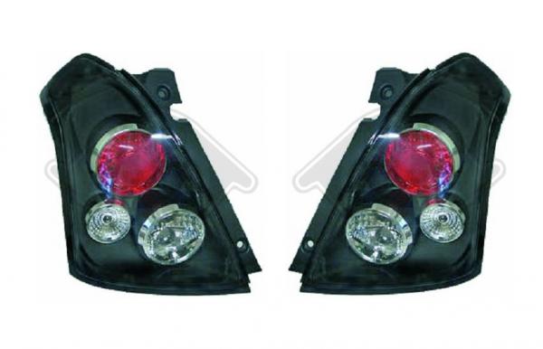 Rückleuchten klar/schwarz passend für Suzuki Swift 05-10