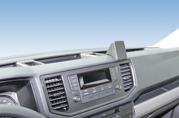 KUDA Phone console fit for VW Crafter ab 2017 & MAN TGE ab 2017 real leather black