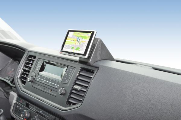 KUDA Telefonkonsole passend für VW Crafter ab 2017 & MAN TGE ab 2017 Kunstleder schwarz