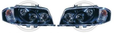 Scheinwerfer mit Blinker klar/schwarz Mercedes W202 93-00
