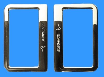 Ashtray Chrome Frame back (2pcs) Mercedes W210
