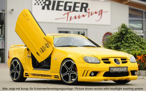 RIEGER Spoilerstoßstange passend für Mercedes SLK R170 Bj. 09.96 - 12.00 + ab 01.01- (Rippen offen/ohne SWR)